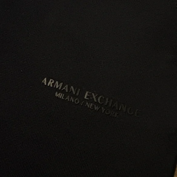 Armani Exchange Navy Logo Sweatpants - Picture 3 of 8